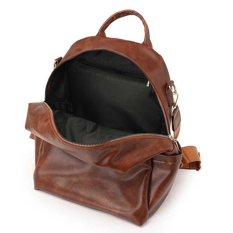 PU Leather Travel Backpack