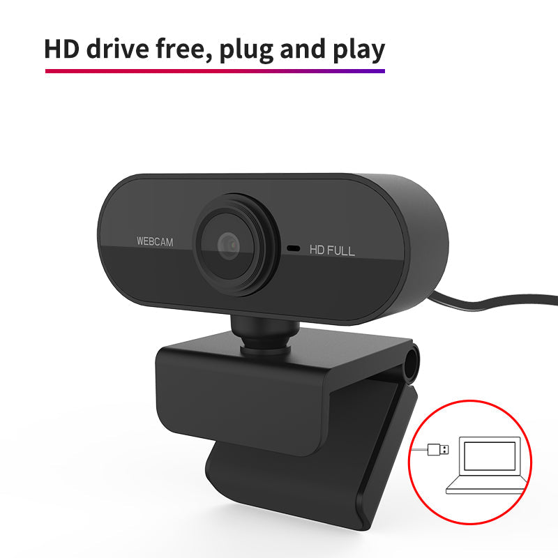 1080p Webcam with Built-In Microphone