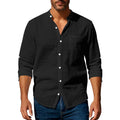 Men's Stand-Collar Shirt with Pockets