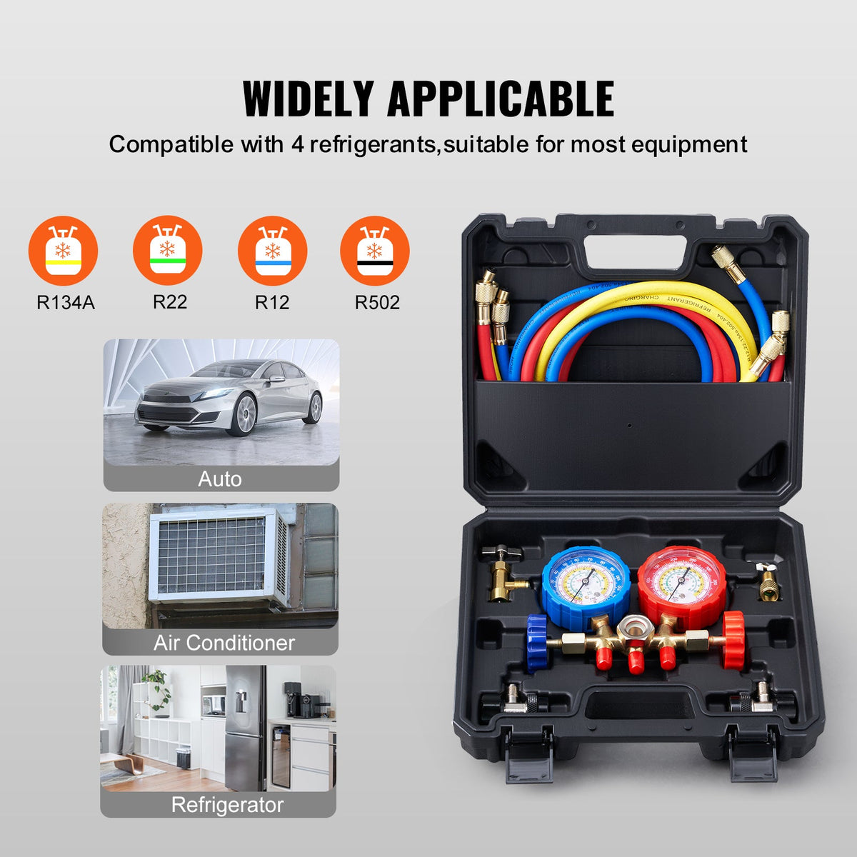 3-Way AC Manifold Gauge Set