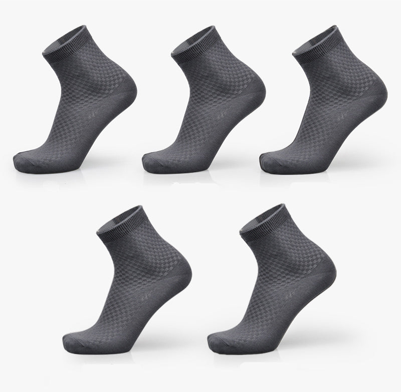 Men's Bamboo Fiber Dress Socks (5 Pairs)