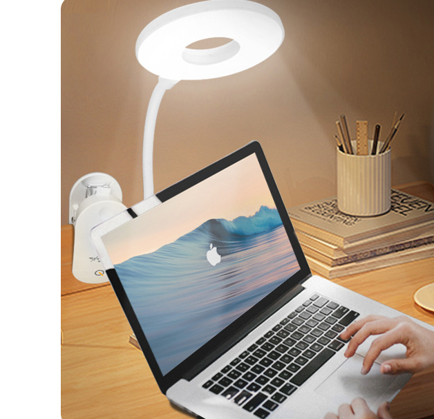 USB Rechargeable Clip-On Desk Lamp
