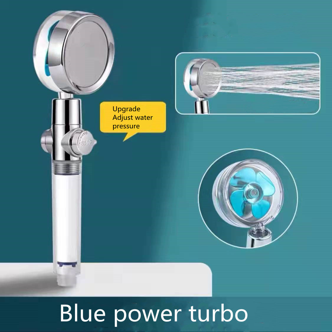 High-Pressure Turbo Fan Shower Head