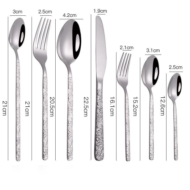Embossed Steak Cutlery Set (7 pcs)
