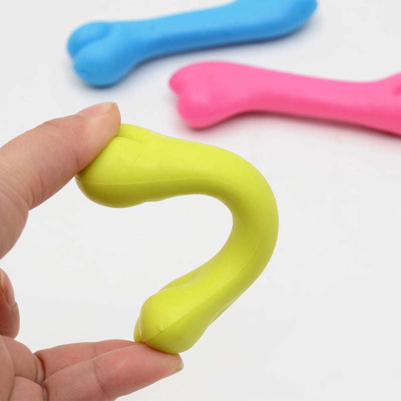 Rubber Bone Chew Toy