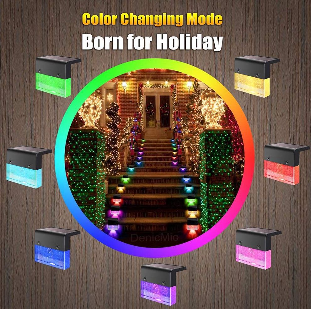 RGB Solar Step & Fence Lights