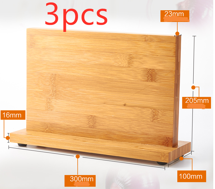 Magnetic Bamboo Knife Block