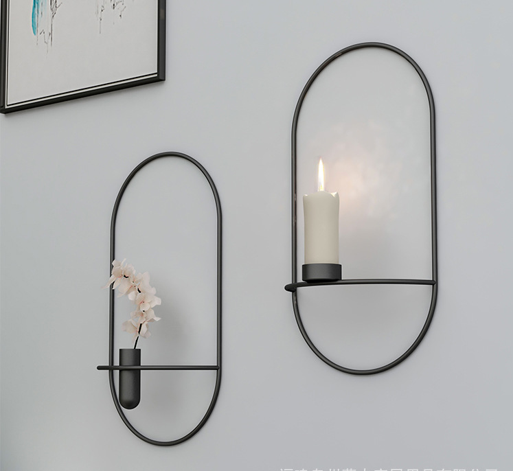 Geometric Metal Candle Holder