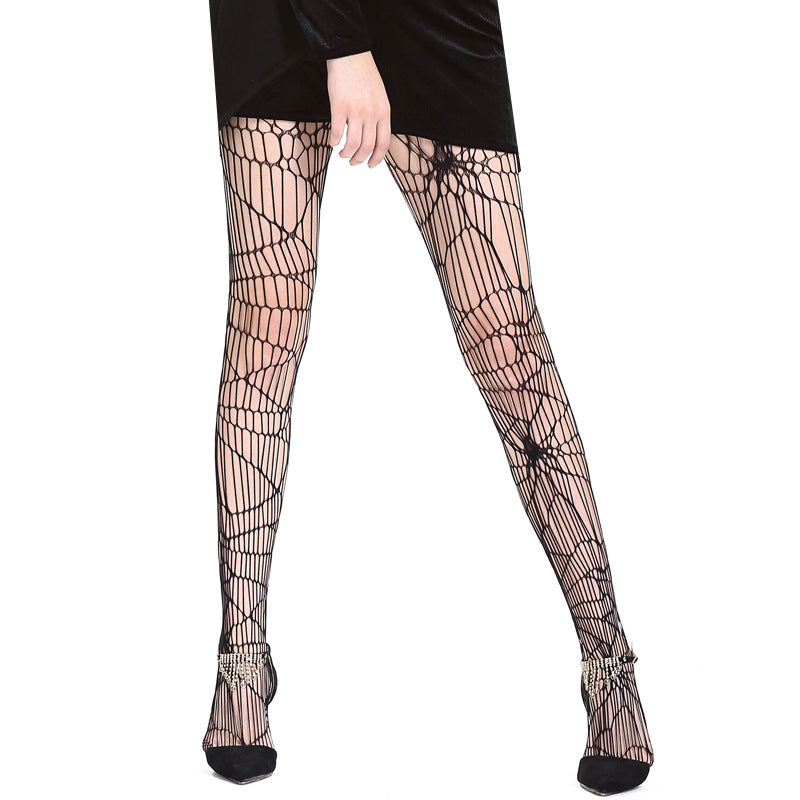 Spider Web Halloween Tights