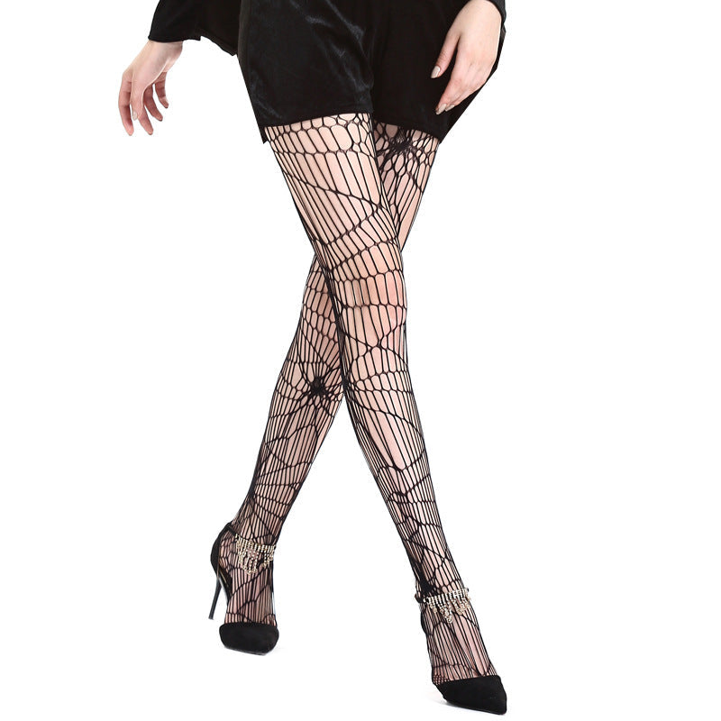 Spider Web Halloween Tights