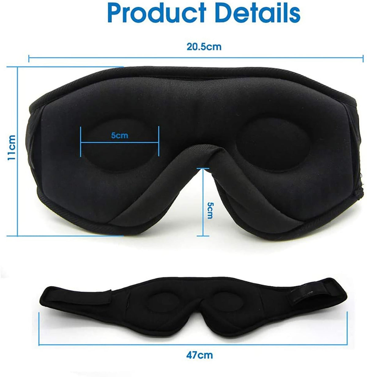 Bluetooth Sleep Mask with Built-In Speakers