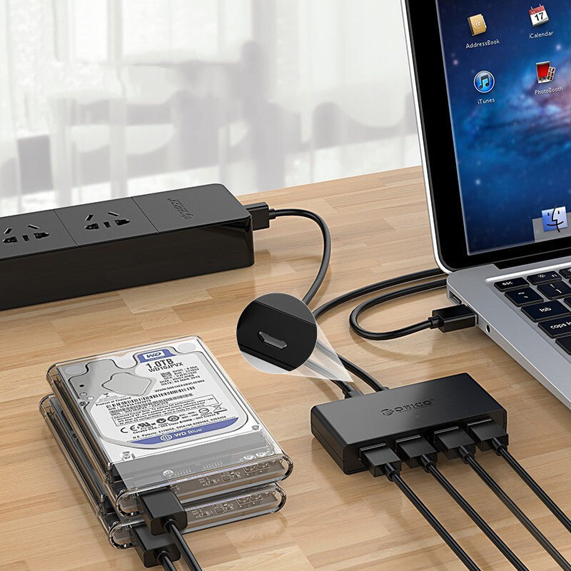 4-Port USB 3.0 Hub with Power Port
