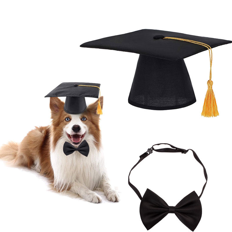 Pet Graduation Cap & Bow Tie
