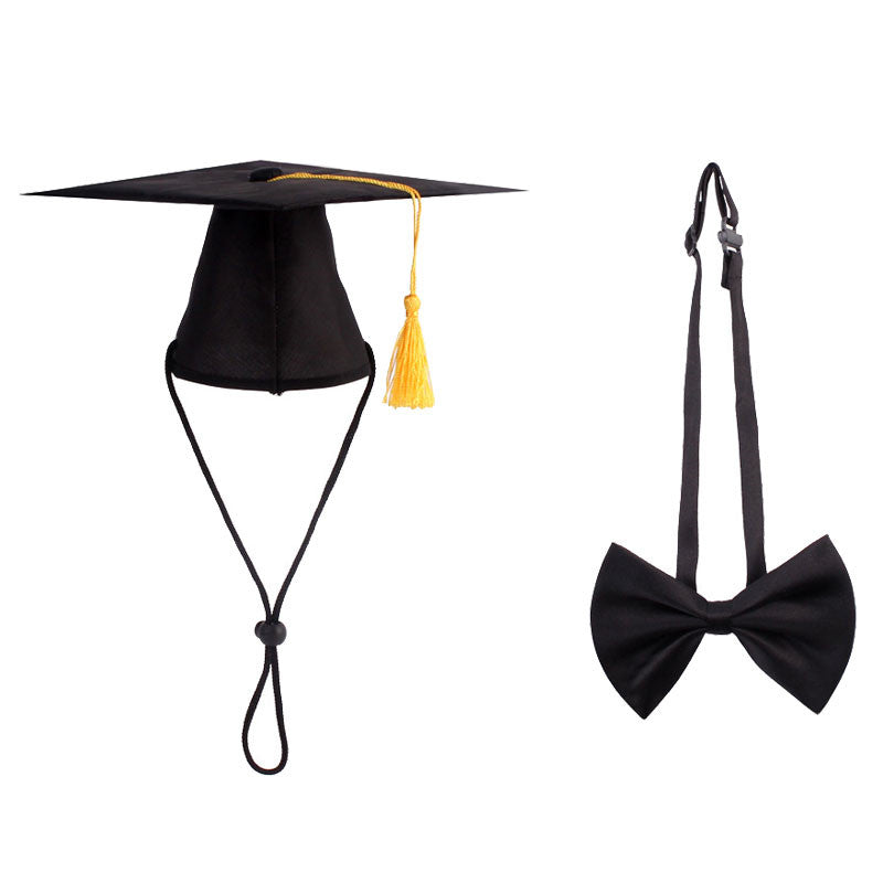 Pet Graduation Cap & Bow Tie