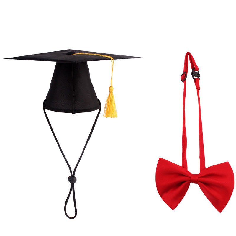 Pet Graduation Cap & Bow Tie