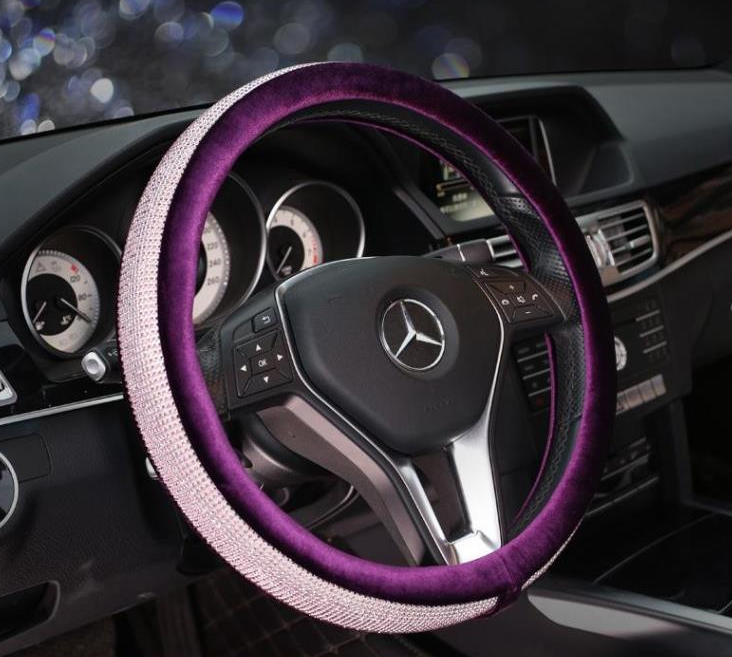 Rhinestone Steering Wheel Cover