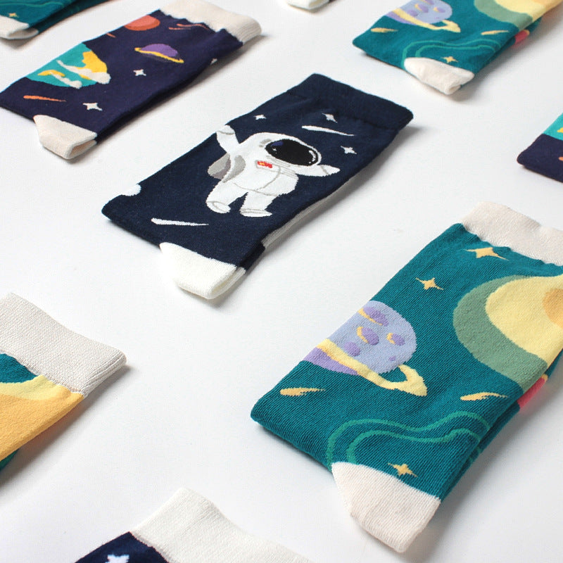 Outer Space Crew Socks
