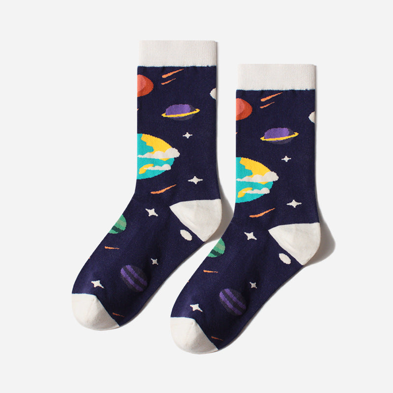 Outer Space Crew Socks
