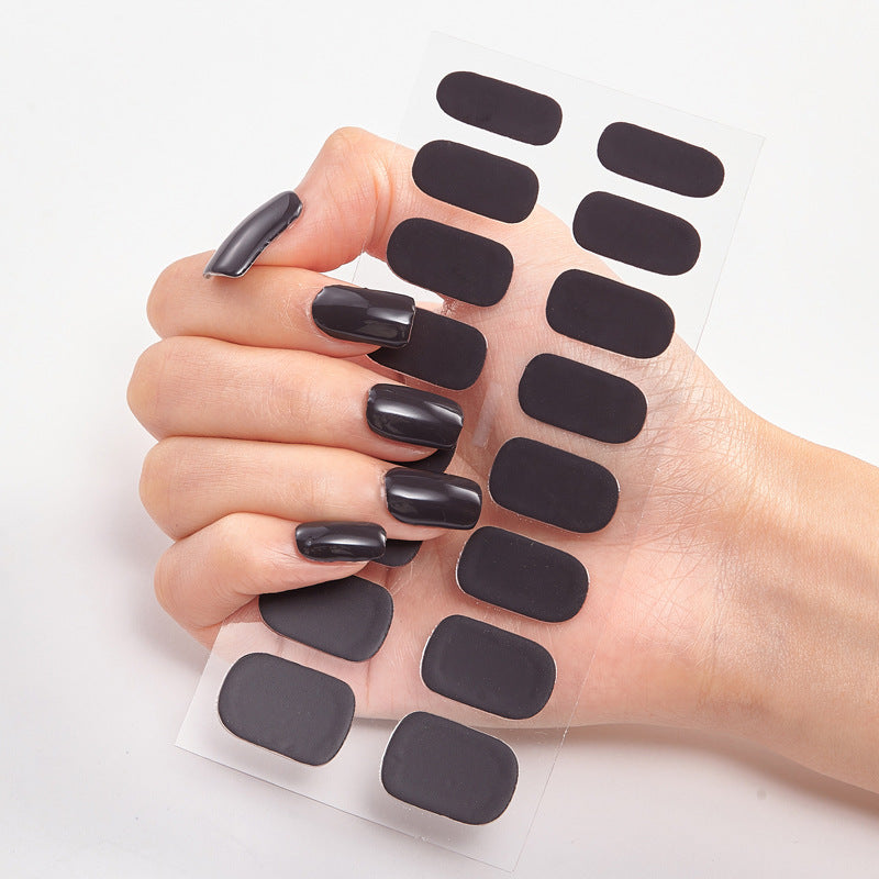 Solid Color Nail Polish Stickers