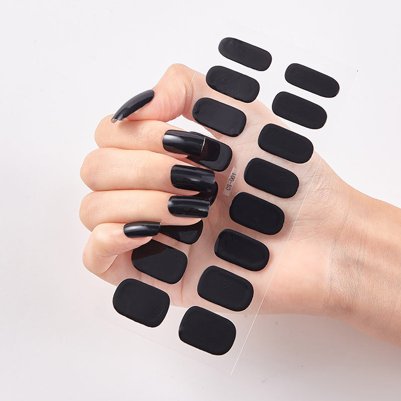 Solid Color Nail Polish Stickers