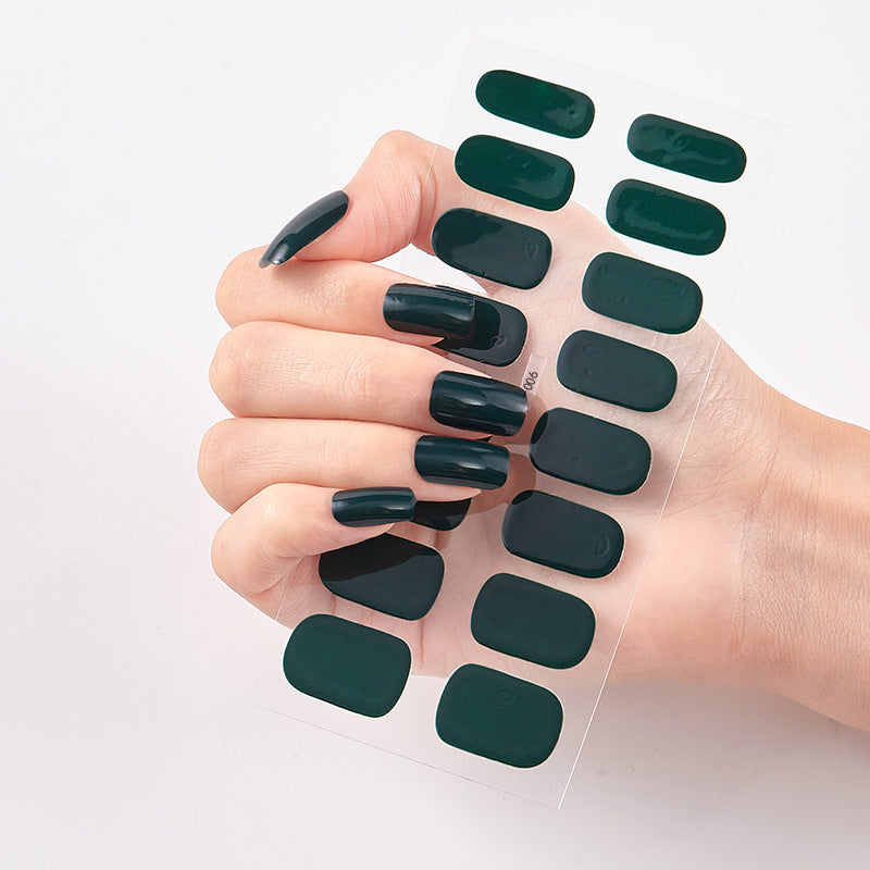 Solid Color Nail Polish Stickers