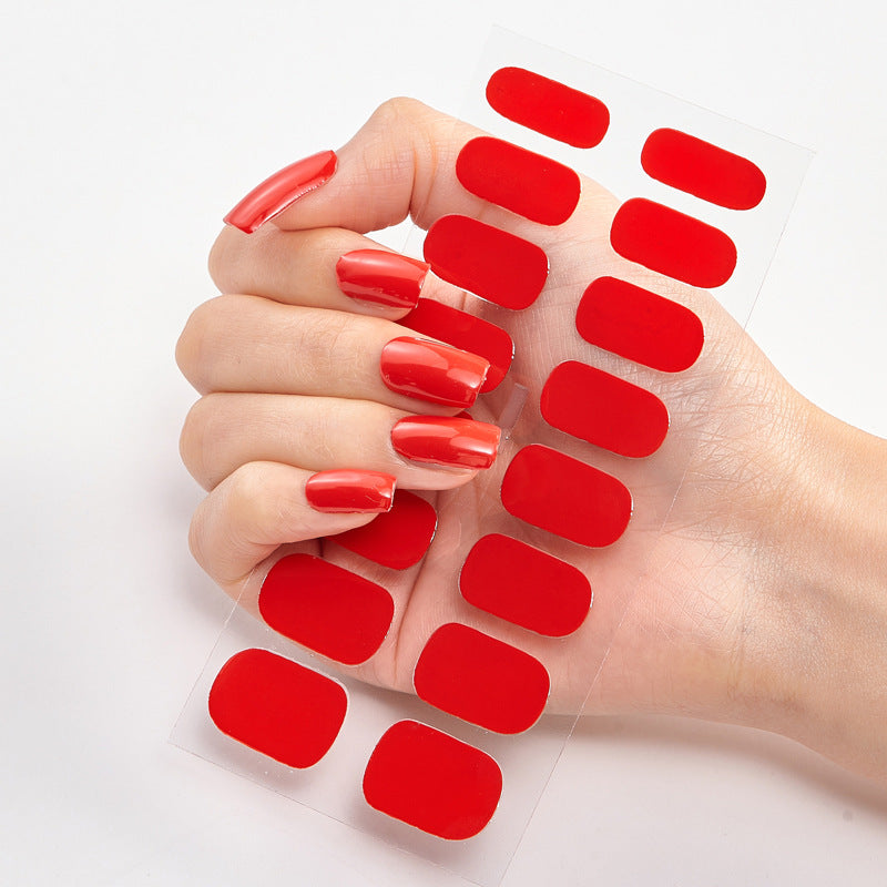 Solid Color Nail Polish Stickers