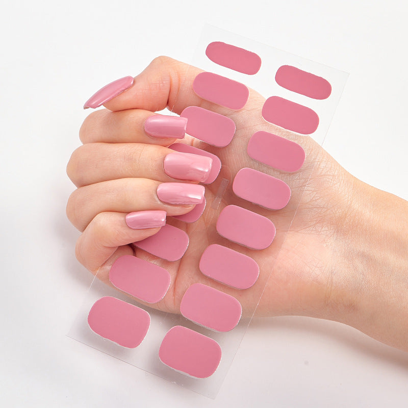 Solid Color Nail Polish Stickers