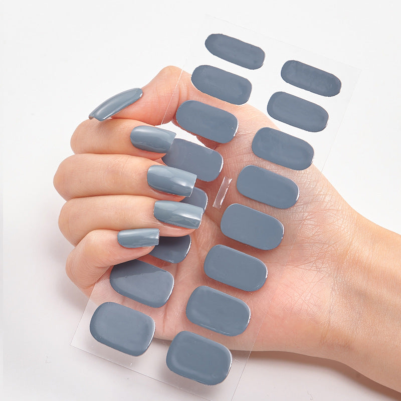 Solid Color Nail Polish Stickers