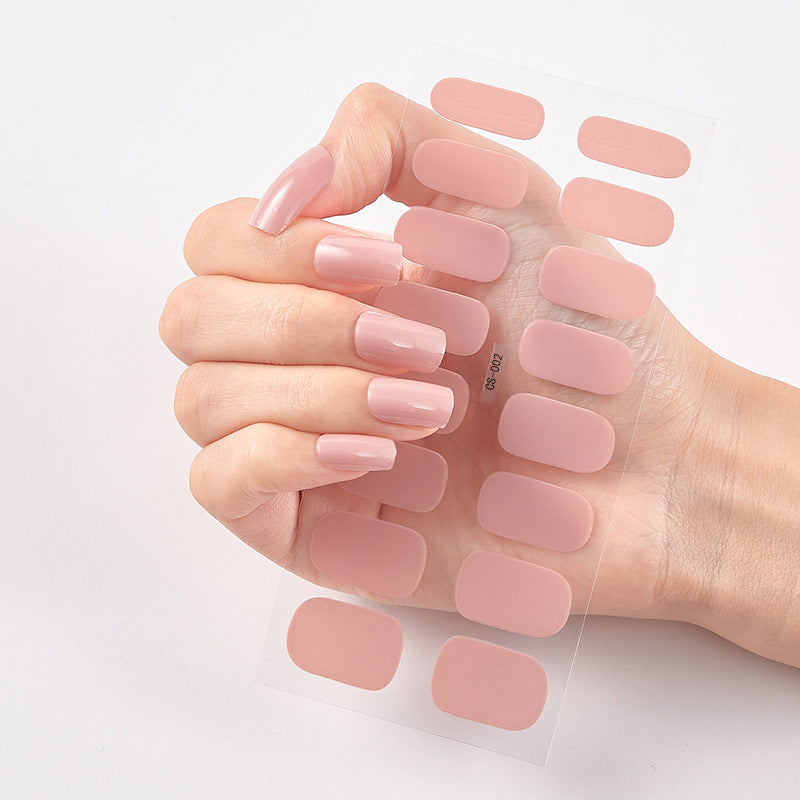 Solid Color Nail Polish Stickers
