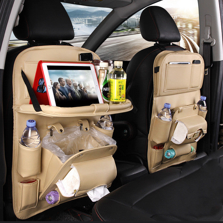 Faux Leather Seat-Back Car Organizer