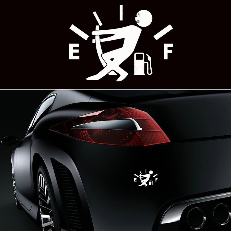 Funny Fuel Gauge Car Decal