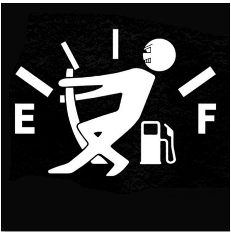 Funny Fuel Gauge Car Decal