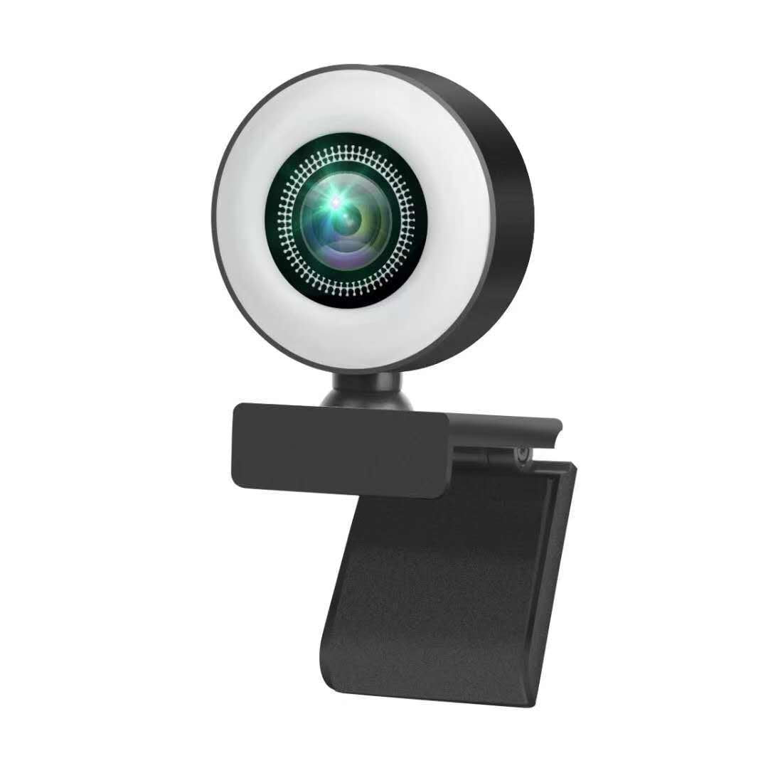 HD Webcam with Built-In Fill Light