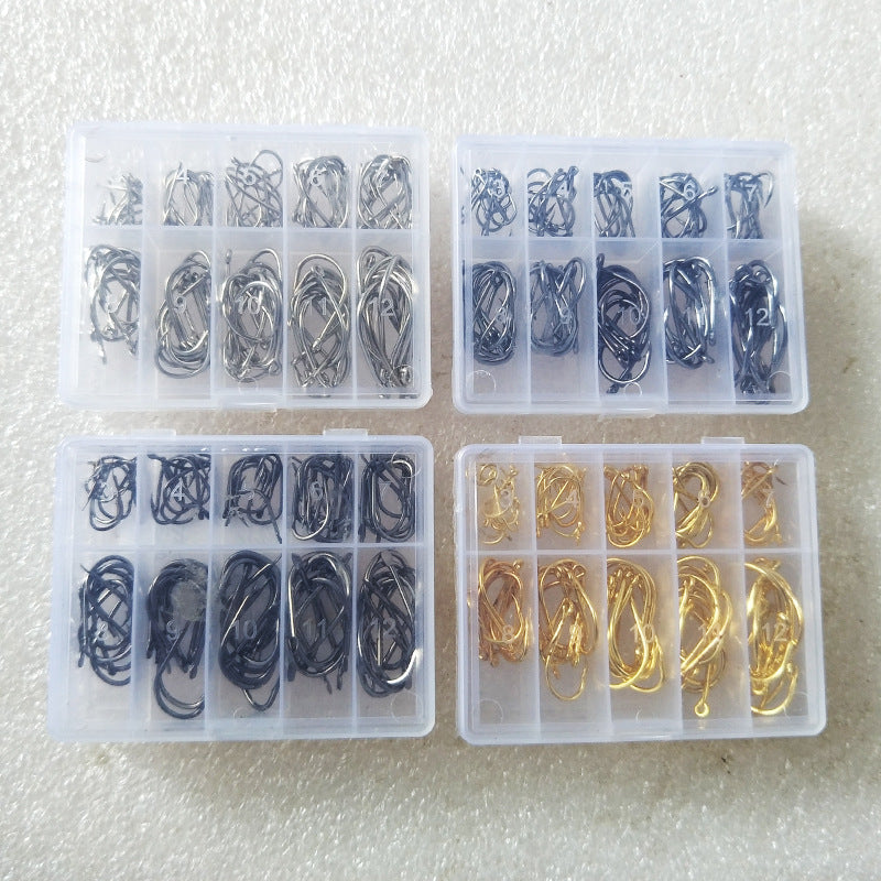 Barbed Fishing Hooks (100-Pack)
