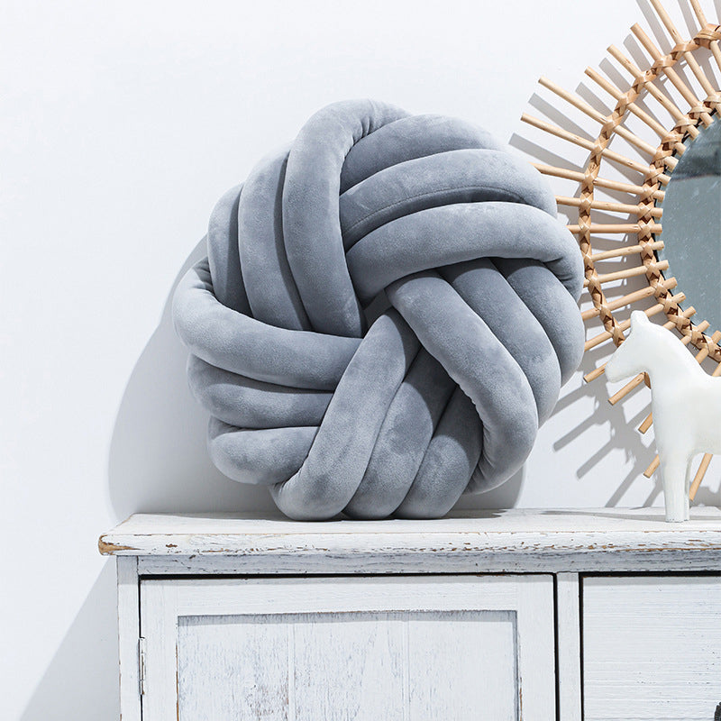 Knot Ball Decorative Pillow