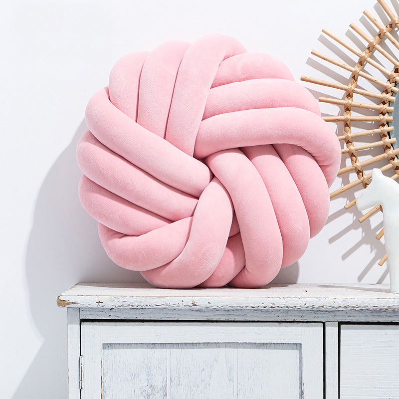 Knot Ball Decorative Pillow