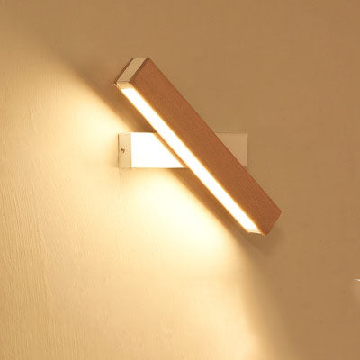 Wood & Metal LED Wall Sconce