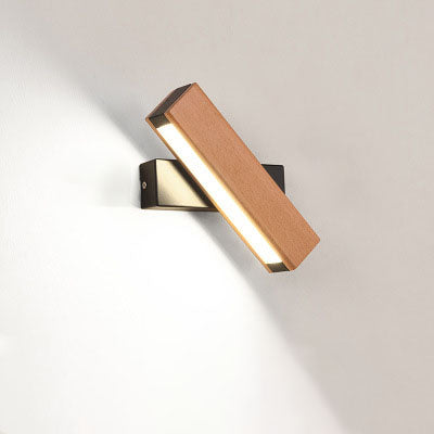 Wood & Metal LED Wall Sconce