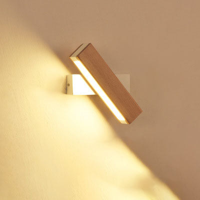 Wood & Metal LED Wall Sconce