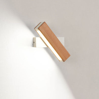 Wood & Metal LED Wall Sconce