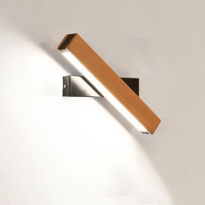 Wood & Metal LED Wall Sconce
