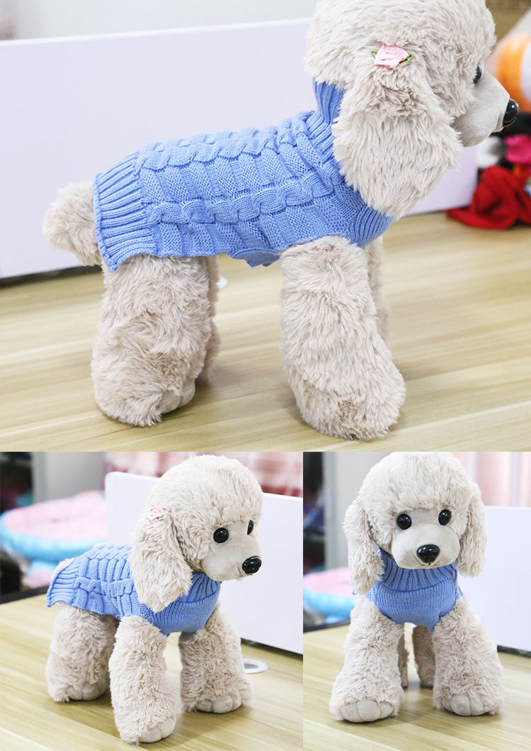Cable Knit Pet Sweater