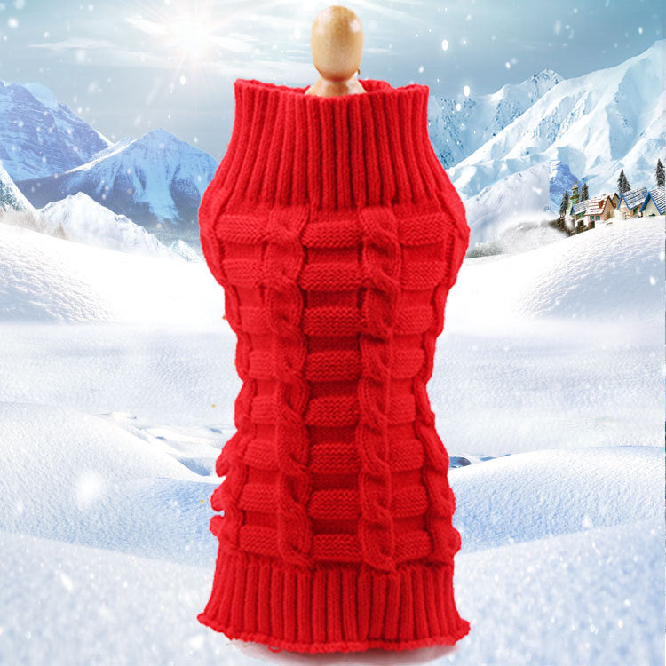 Cable Knit Pet Sweater