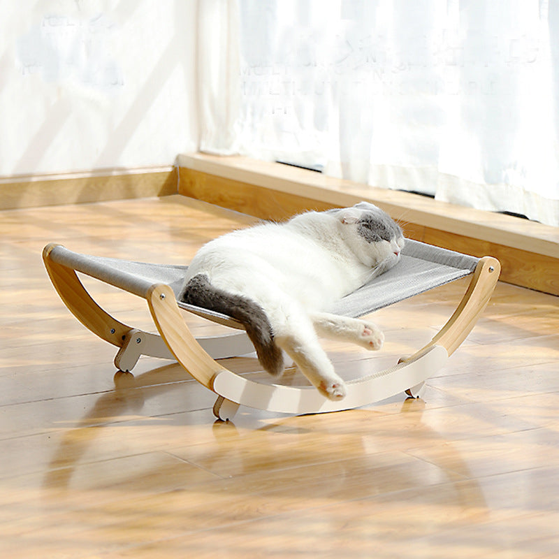 Raised Wooden Cat Bed