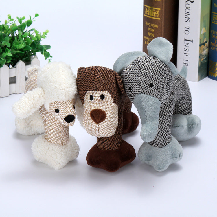 Squeaky Plush Animal Dog Toys