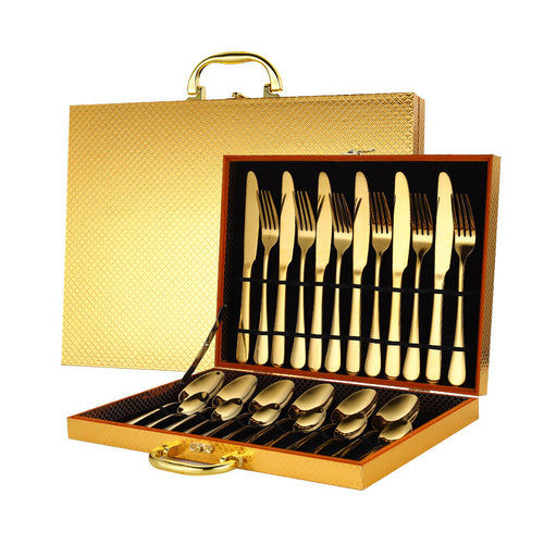 24-Piece Stainless Steel Flatware Set