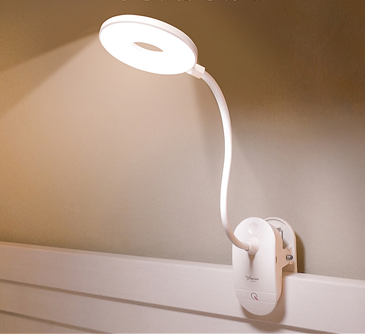 USB Rechargeable Clip-On Desk Lamp