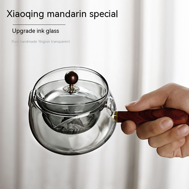 Glass Teapot with Rotating Infuser