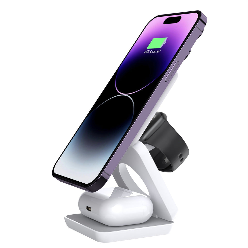 Foldable 3-in-1 Magnetic Travel Charger