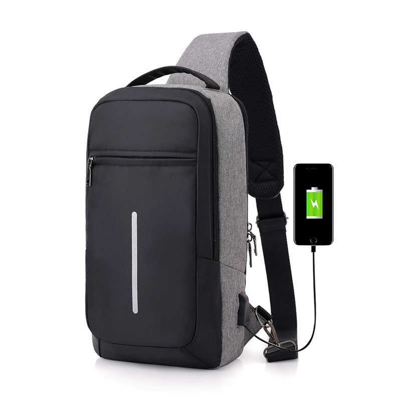 Anti-Theft Sling Bag with USB Port
